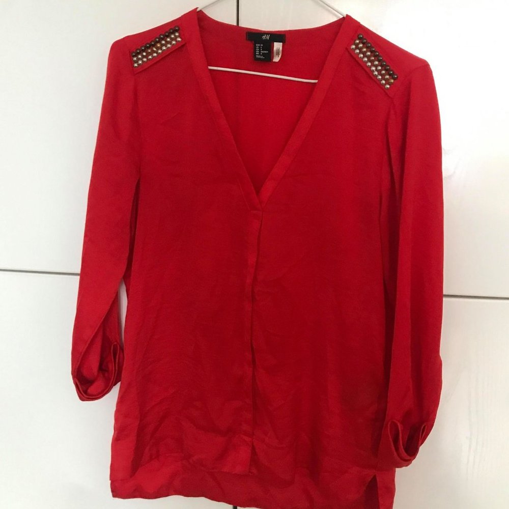 H&M SATIN SHIRT